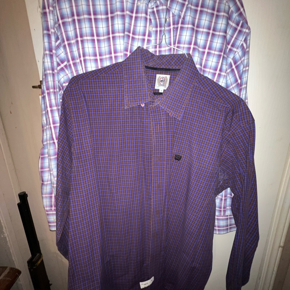 Men's Purple Checkered Shirt